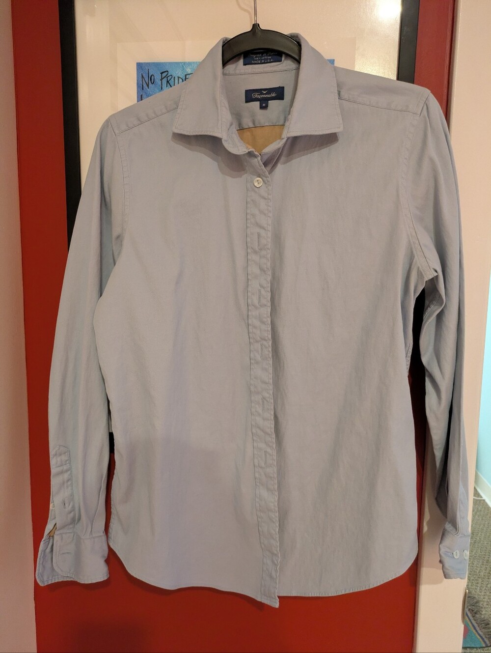 Faconnable Light Blue Women's Button-Down Shirt